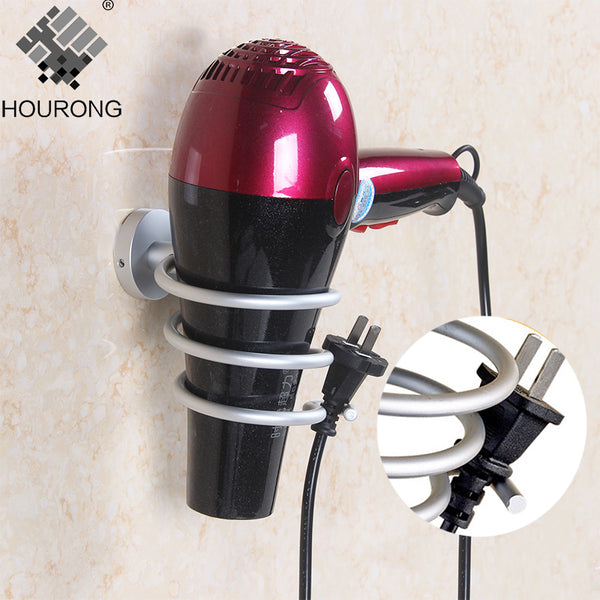 Space Aluminum Hair Dryer Holder Wall