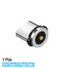 Round Metal Magnetic Cable plug Adapter