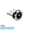 Round Metal Magnetic Cable plug Adapter