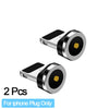 Round Metal Magnetic Cable plug Adapter