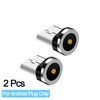 Round Metal Magnetic Cable plug Adapter